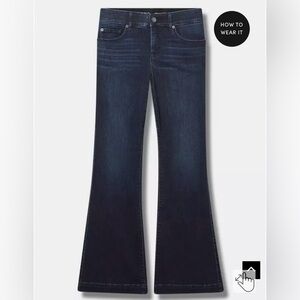 Torrid Women's Dark Blue Flared Jeans